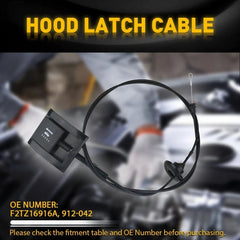 Hood Latch Release Cable For Ford F150 F250 F350 Bronco 1992-1997 F2TZ16916A EOA 6B93BC-57