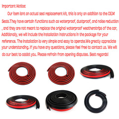 Door Rubber Seal Strips Weather Draft Noise Reduction Kit For Volkswagen Jetta