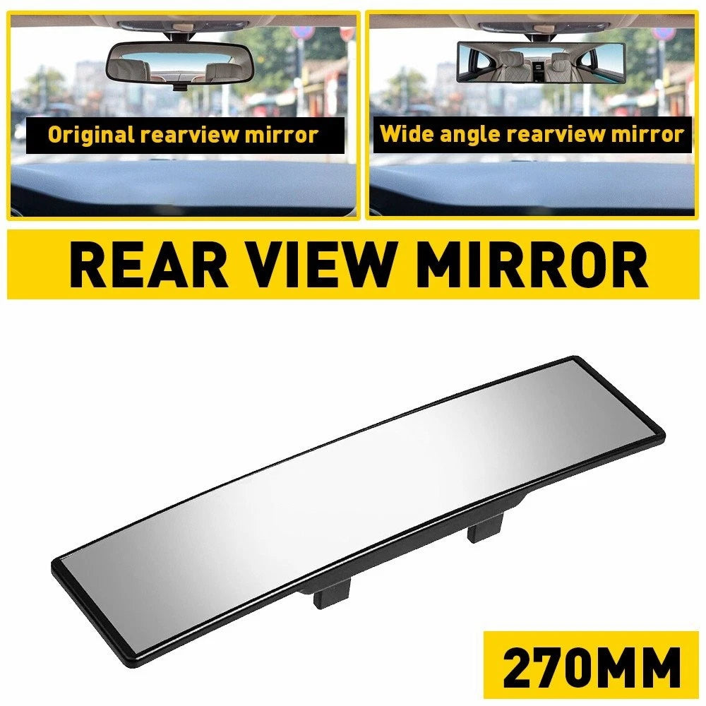 Angle View Panoramic Wide Angle Rear View Mirro Mirror Lens 270mm White Tint EA 6B93BC-57