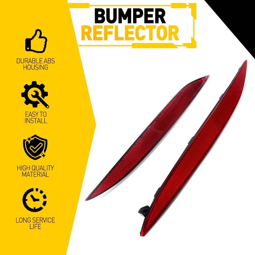 Pair For 2016-2023 Tesla X Model Rear Bumper Reflector Red Light 103 4342 00 C 6B93BC-57