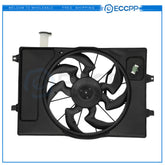 Electric Condenser Cooling Fan Assembly For 2018-2020 Hyundai Elantra GT 6010321 6B93BC-57