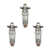 3 Pcs Fuel Injectors 15221-53020 for Kubota L225DT L345 L550 M4000 M4050 KH-101