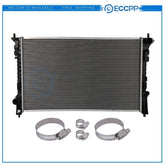 Radiator For 2007-2014 Ford Edge 2009-2016 Lincoln MKS with Oil Hose Clamps Kit