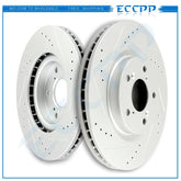 2 Front 320 mm Brake Rotors For 2009 - 2014 Acura TL 2011 - 2014 Honda Odyssey