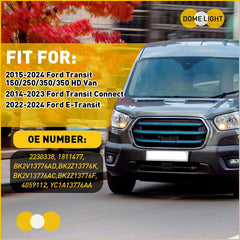 4PC For 2015-2024 Ford Transit 150 250 350 HD LED Dome Light Cargo Area Interior 6B93BC-57