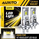 AUXITO H7 LED Headlight Bulbs High Low 6500K Bright White CANBUS ERROR FREE M6SA AUXITO