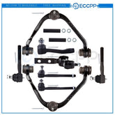 10Pc Front Upper Control Arms Tie Rods Suspension For 1997-2003 Ford F-150 2WD 6B93BC-57