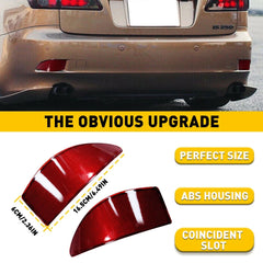 2PCS For 2006-13 Lexus IS350 IS250 Rear Bumper Tail Light LED Fog Lamp Reflector 6B93BC-57