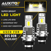 AUXITO D2S D2R LED Headlight Bulbs High Low Beam Conversion HID TO LED White Q16 AUXITO
