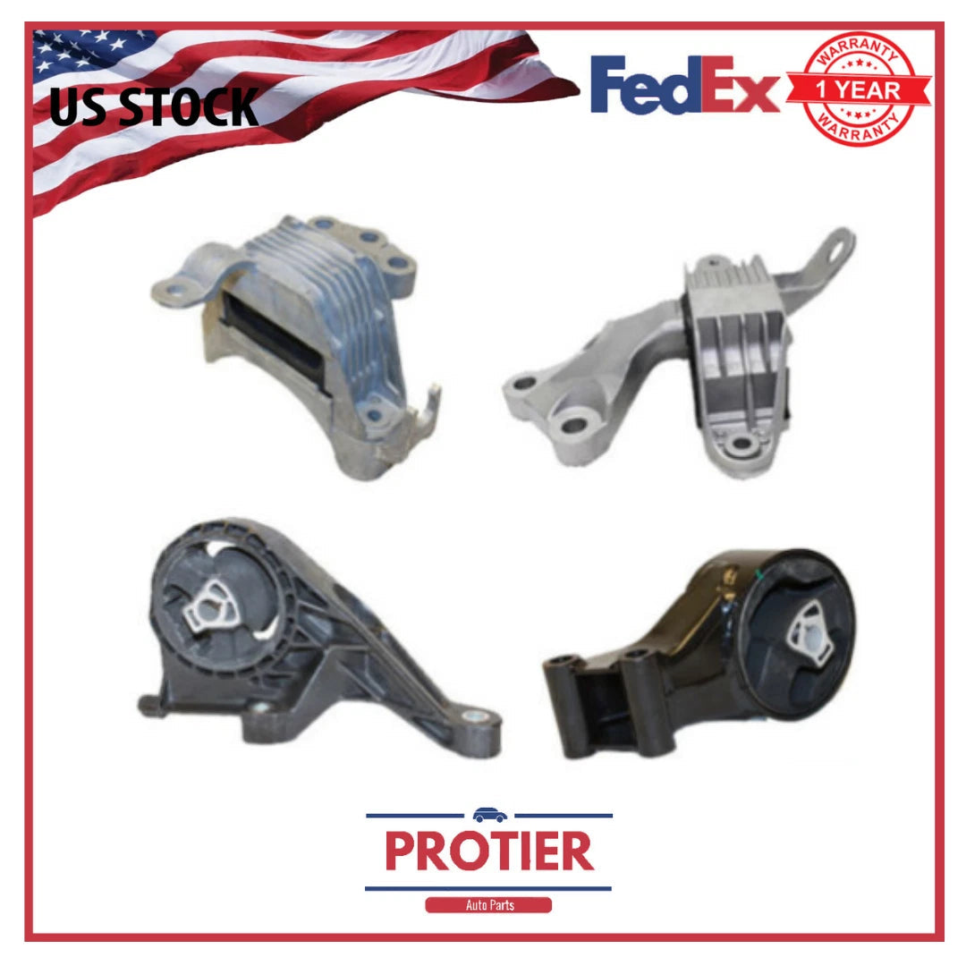 Motor & Trans Mount 4PCS Set For 11-15 Chevy Cruze/ 2016 Cruze Limited 1.8L Auto 6B93BC-57