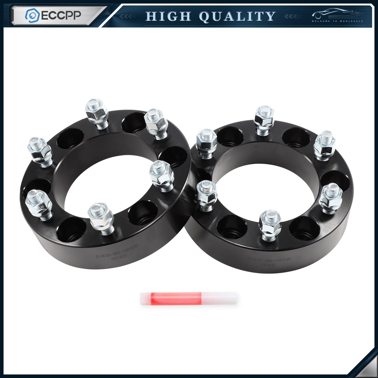 2Pc 1.5" 6x5.5 Wheel Spacers 12x1.25 For Nissan Titan 2004-2024 Armada 2004-2016 6B93BC-57