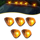 5X LED Amber Cab Roof Marker Lights Kit For 99-16 Ford F250 F350 F450 Super Duty 6B93BC-57