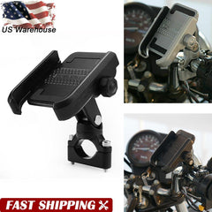 Aluminum Motorcycle Bike ATV Cell Phone GPS Handlebar Mirror Mount Holder 6B93BC-57
