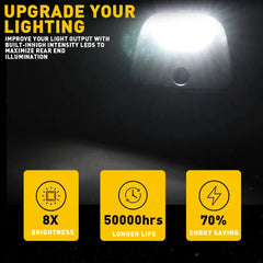 For Toyota LED Tacoma White 1995-2004 License Plate Tag Light Bulb Kit Assembly 6B93BC-57
