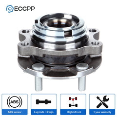1Pc Wheel Hub Bearing Front Passenger Side For Nissan Murano 2009 2010 2011-2014 6B93BC-57