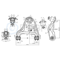 8PCS Steering Control Arm Ball Joint Kit Fits 1984-1996 Chevrolet S10 4WD/4x4 6B93BC-57