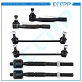 6x For 2007-09 2010 2011 Toyota Camry Front Inner Outer Tie Rods Sway Bar Links 6B93BC-57