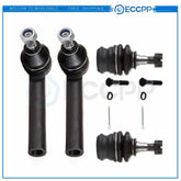 4Pcs Front Lower Ball Joints Outer Tie Rods For Subaru Impreza Legacy 6B93BC-57