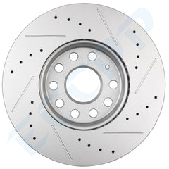Front Rear Discs Brake Rotors For Volkswagen 2005-2010 Jetta 2007-2009 Rabbit 6B93BC-57