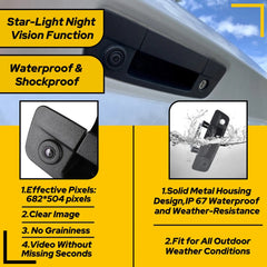 Tailgate Handle Backup Rear View Camera For Dodge Ram 1500 2500 3500 US EOA 6B93BC-57