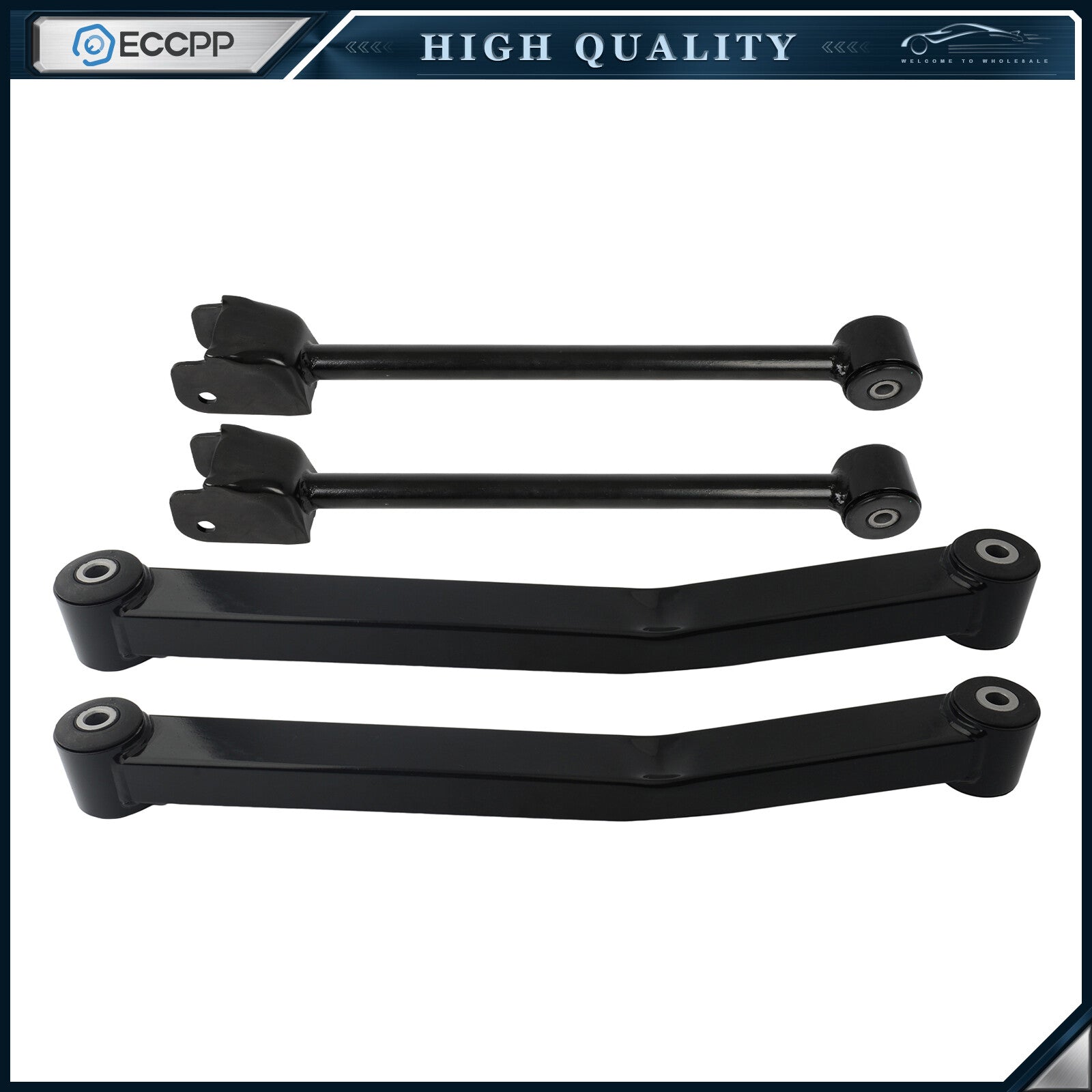 Front Upper Lower Control Arm Assembly Suspension Kit For 2007-17 Jeep Wrangler 6B93BC-57