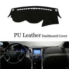 Dashboard Console Cover PU Leather Protector Sunshield Pad For Hyundai Sonata 11