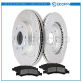 Front Ceramic Brake Pads And Rotors For Cadillac Escalade Chevy Tahoe GMC Yukon 6B93BC-57