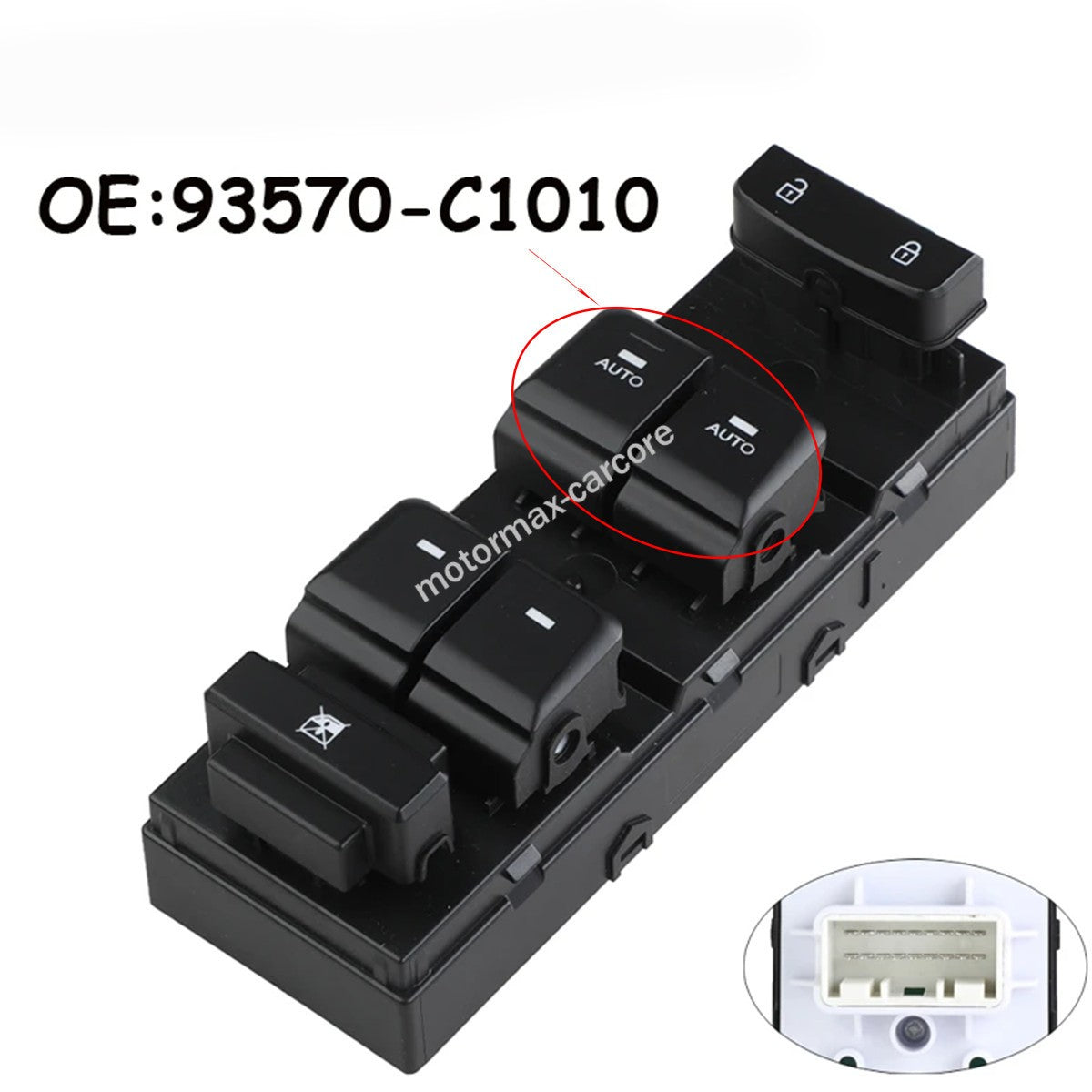 Front Left Driver Door Window Switch 93570-C1010 For Hyundai Sonata 2015-2019 6B93BC-57