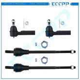 4pc Fits Chevy Express 2500 3500 GMC Savana 2500 3500 Front Inner Outer Tie Rods 6B93BC-57