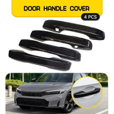 4 Gloss Black Door Handle Decor Cover Caps Trim For Honda Civic 11th Gen 22-25 A 6B93BC-57