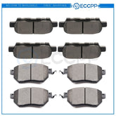 Front And Rear Performance Ceramic Pads Kit For Nissan Murano 2009-2012