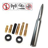 50 Cal Bullet Antenna Heavy Gauge CNC Machined Billet Short For Ford F150 EOA 6B93BC-57
