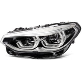 Driver Left Side LED Headlight Assembly For 2018-2021 BMW X3 X4 2.0L 3.0L Black 6B93BC-57