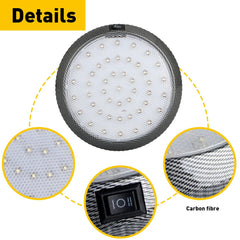 RV Interior LED Lights Switched Round Ceiling Light Fixture Camper Trailer 12V 6B93BC-57