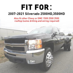3X AMBER LED CAB ROOF MARKER LIGHTS KIT FOR 07-21 SILVERADO SIERRA 2500HD 3500HD 6B93BC-57