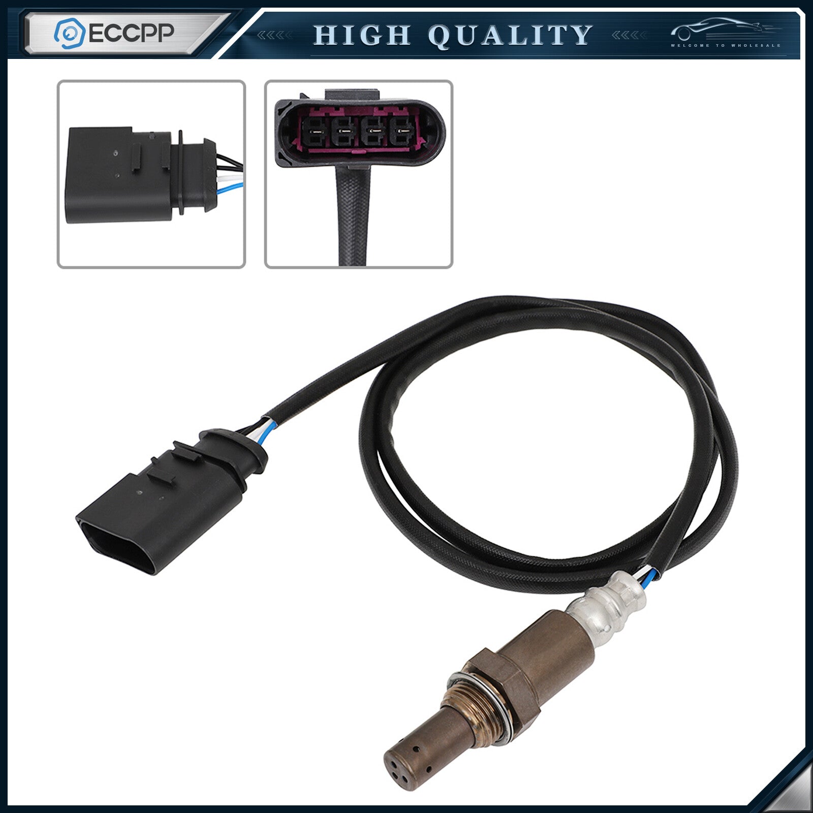 Downstream 02 O2 Oxygen Sensor for Jetta Volkswagen 1999-2001 Fits 06A906262 6B93BC-57