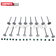 8x Intake + 8x Exhaust Valves + 16x Valve Stem Seal For Audi A3 A5 Golf GTI EOS 6B93BC-57