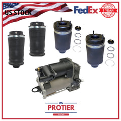 2007-2012 Mercedes GL450 Front & Rear Airmatic Air Springs & Air Compressor X164 6B93BC-57