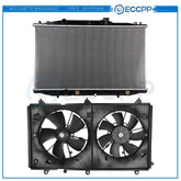 Electric Radiator Cooling Fan Kit For 2003 2004 2005-2007 Honda Accord 6B93BC-57