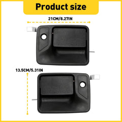 Door Handle Set For 1999-2016 Ford F-250 Super Duty Front Left+Right Black 2PCS 6B93BC-57
