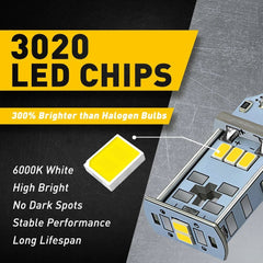 AUXITO LED Reverse Backup Light Bulbs T15 912 921 Extremely Bright White 6000K A AUXITO