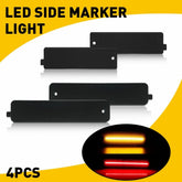 4x Smoke For 98-02 Pontiac Trans Am Firebird LED Front & Rear Side Marker Lights 6B93BC-57