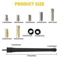 7" Short Black Antenna Mast Radio for AM/FM FORD F-150 F150 2009-2021 F250 EOA 6B93BC-57
