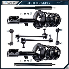 Front Rear Strut Assembly Shock Absorber Sway Bar For 2001-2005 Toyota RAV4 AWD 6B93BC-57