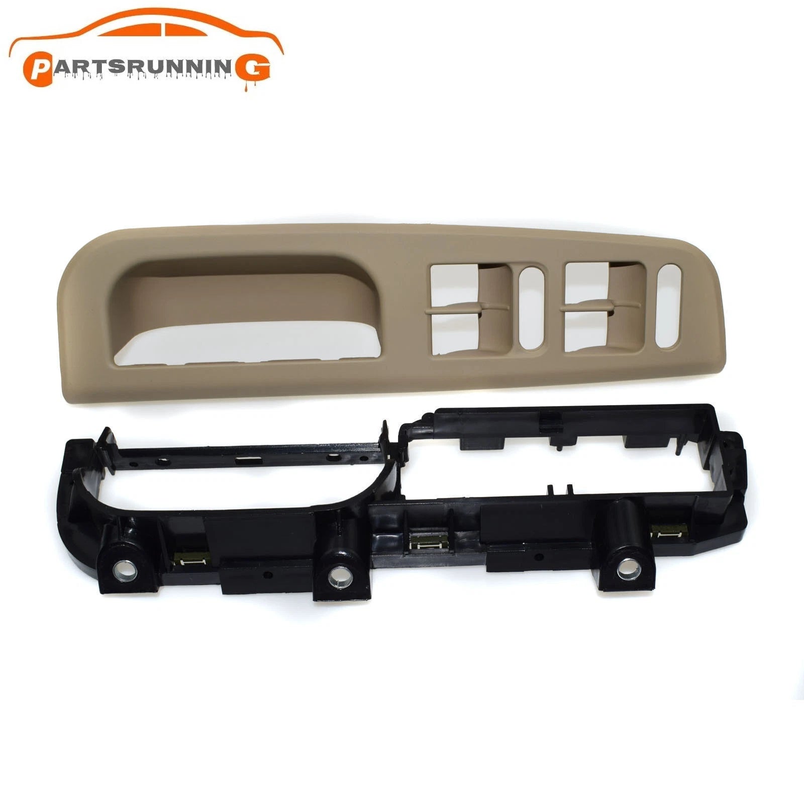 2PCS Beige Door Grab Handle Cover 1J1867179A for VW Golf Jetta Bora 6B93BC-57
