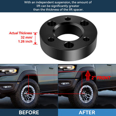 ECCPP 2" Front & 2" Rear Leveling Lift Kit For Nissan Frontier 2005-2023 2WD 4WD ECCPP