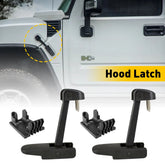 2X Black Hood Latch For 2003-2009 Hummer H2 Chevy Kodiak GMC TopKick 15097841 EA 6B93BC-57