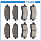 Front and Rear Brake Ceramic Pads For Chevrolet Cruze 2011 - 2013 Performance