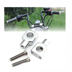 1'' 25mm Handlebar Mount Clamp Risers For Harley Dyna Sportster Softail Touring