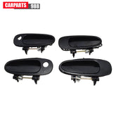 Black Outside Door Handle Front Rear Left Right For 1993-1997 Toyota Corolla 6B93BC-57